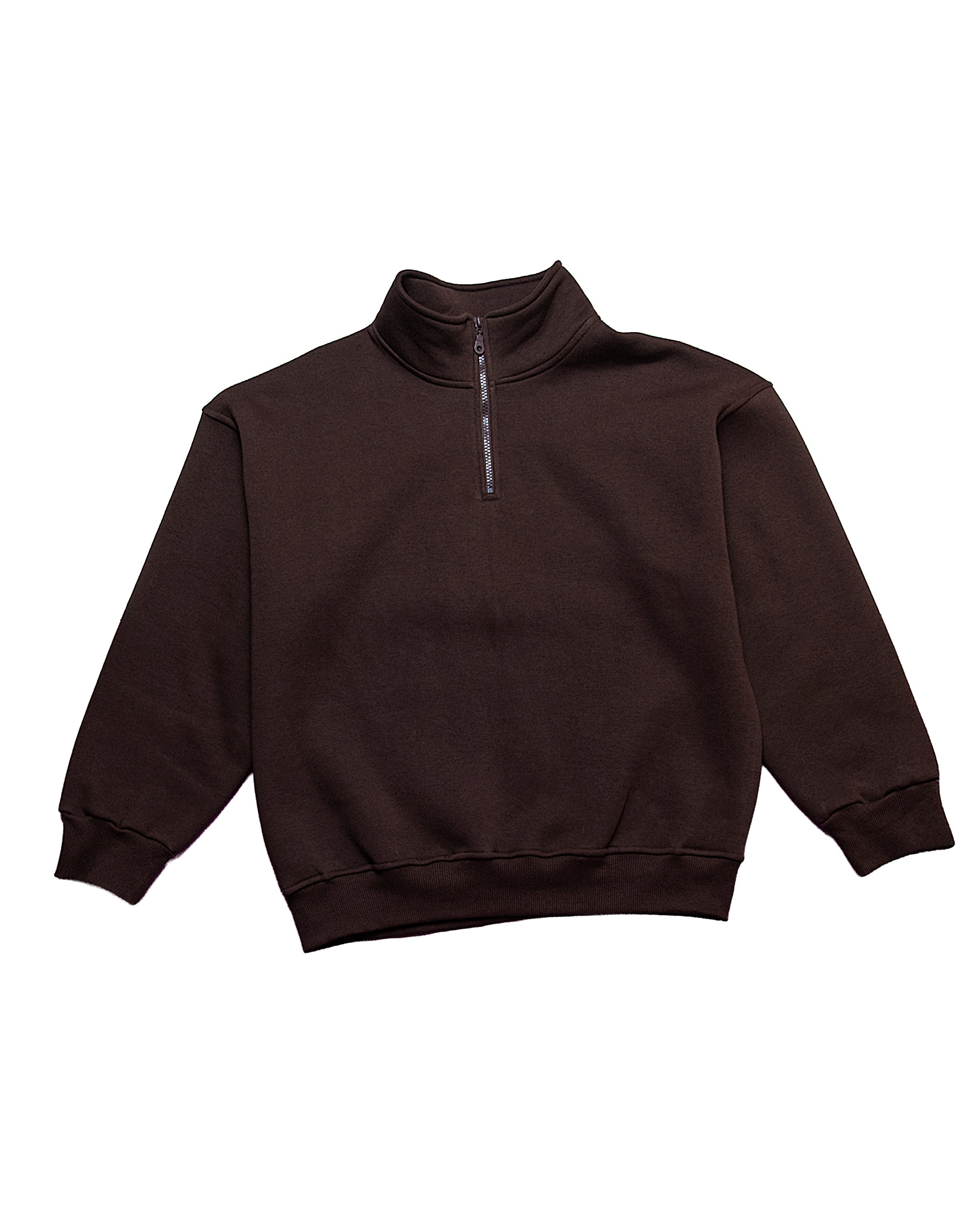 Brown Quarter Zip