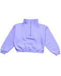 Lilac Cropped Quarter Zipper